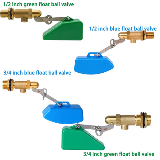 1/2" 3/4" Brass Float Valve Cold and Hot Water Tank Floating Ball Valve Flow Control Cistern/Expansion Tanks DN15 DN20