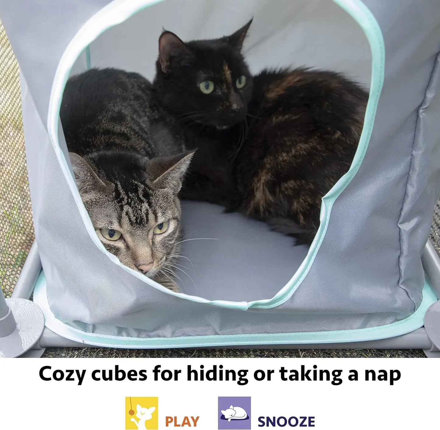 City Outdoor Cat Furniture and Play Kits for Cats, Outdoor Mega Kit