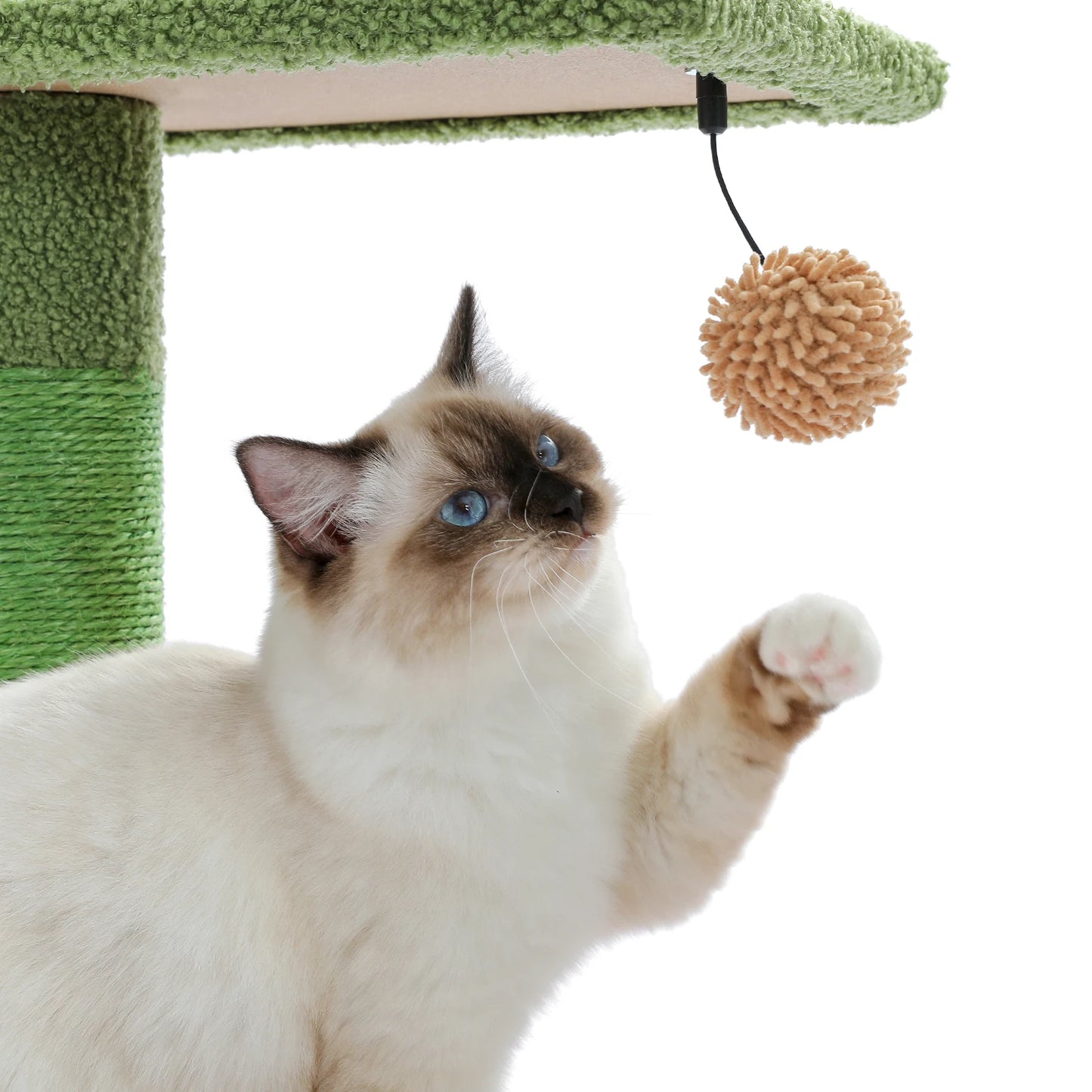 Adjustable Floor-to-Ceiling Vertical Cat Tree Tower Stable Tall Cat Climbing Tree Cat Kittens Cat Toy Suitable for Indoor Cats