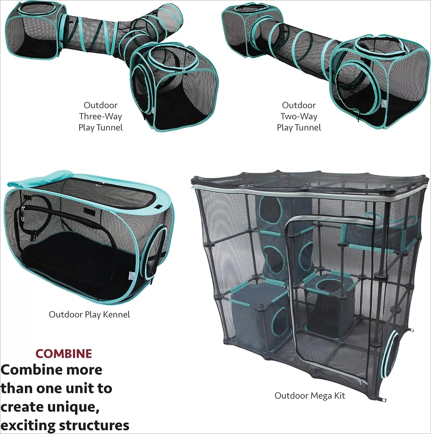City Outdoor Cat Furniture and Play Kits for Cats, Outdoor Mega Kit