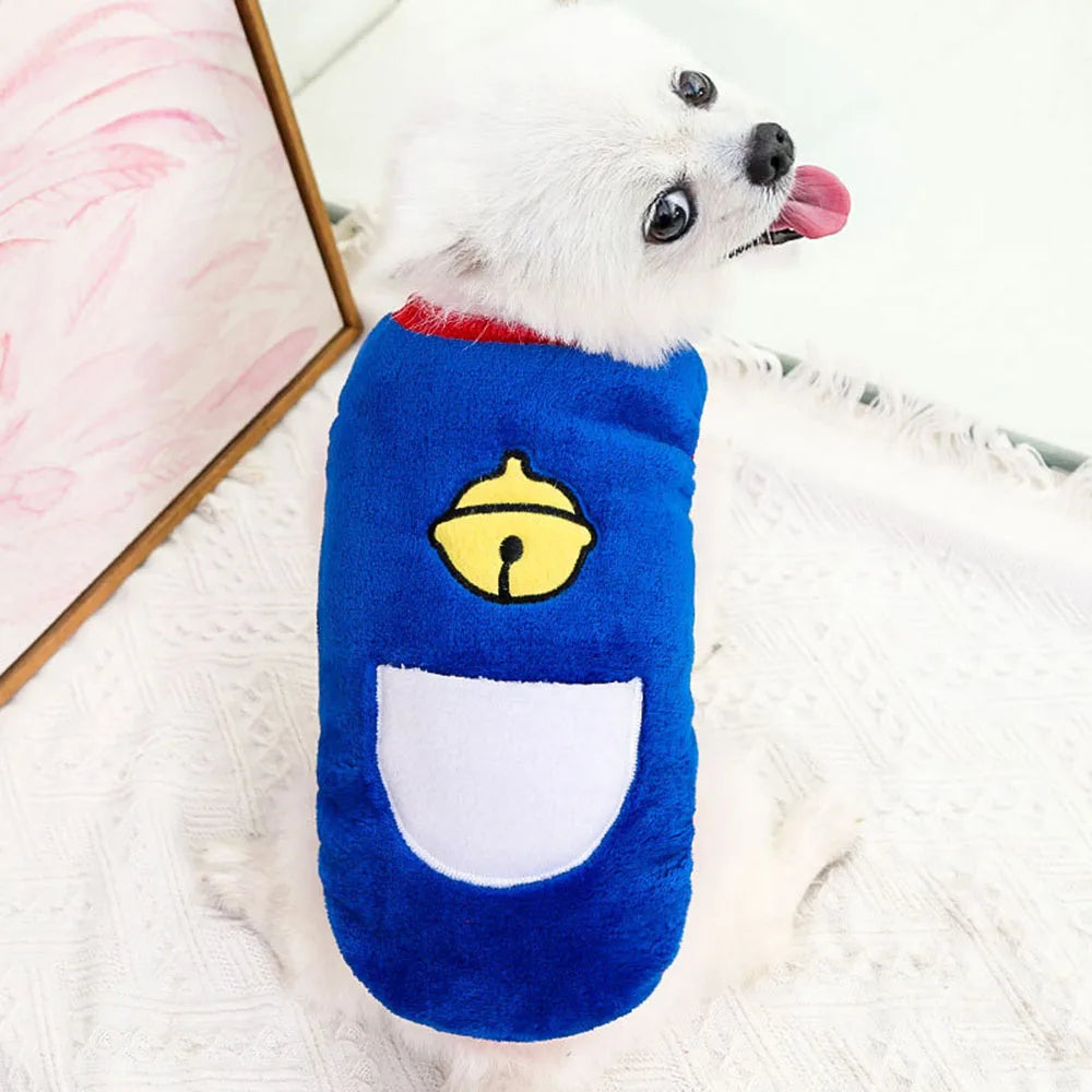 Cat Sweater Small Dog Clothes Winter Warm Cute Pet Sweaters Flannel Cat Vest Outfits for Chihuahua Yorkie Dachshunds Small Dogs and Hairless Cats