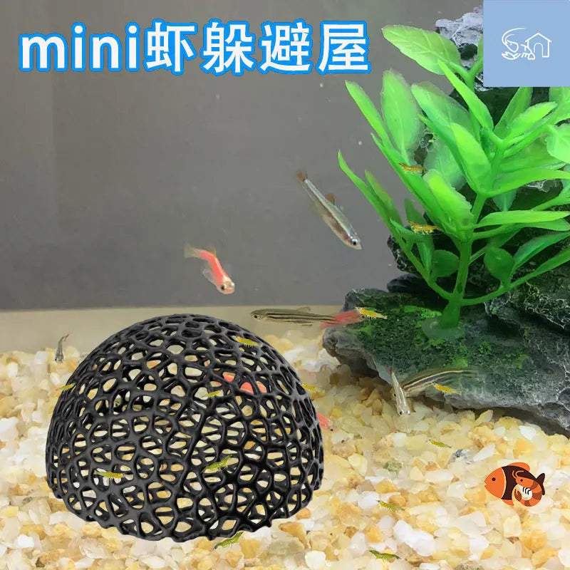 3D Printed Hiding Cave Shelter Ornaments for Small Fish Shrimp To Breed, Play and Rest, Fish Tank Accessories Aquarium Decoration