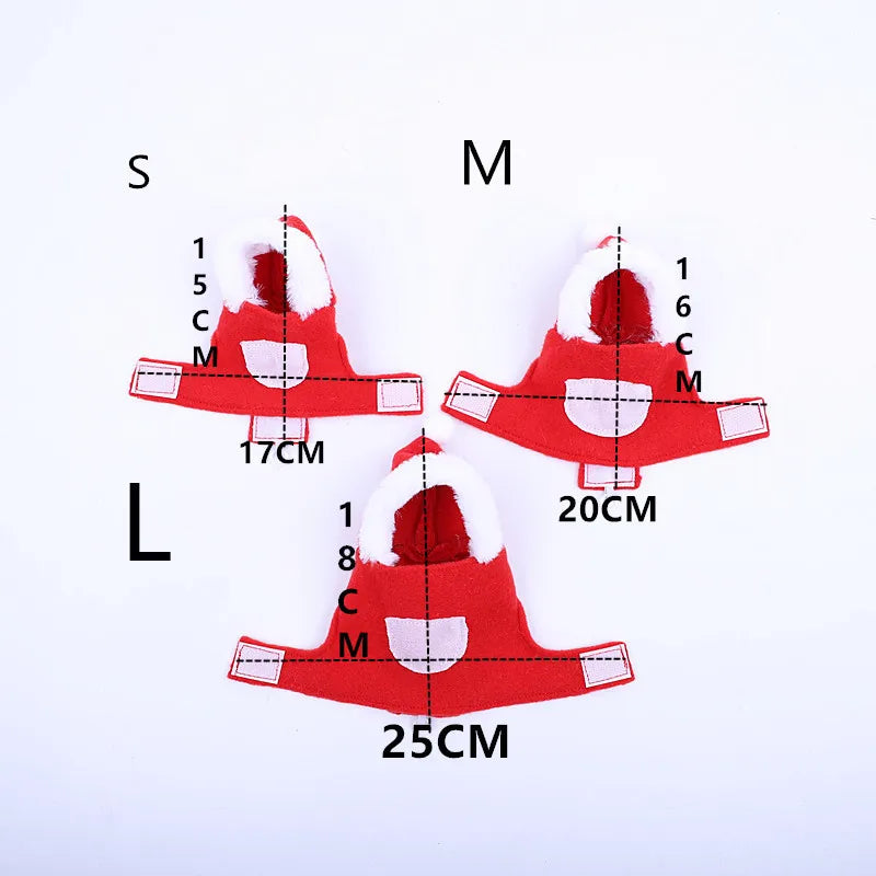 1pcs Parrot Clothes Christmas Budgerigar Cockatiel Go Out To Decorate Clothing Santa Claus Costume Style Bird Accessories