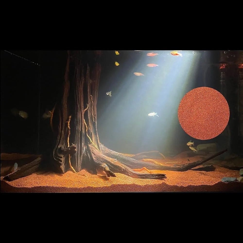 11lb Natural Red Sand Aquarium Substrate Coarse Lava Rock Soil Fish Tank Plant Gravel Landscaping Succulent Additive