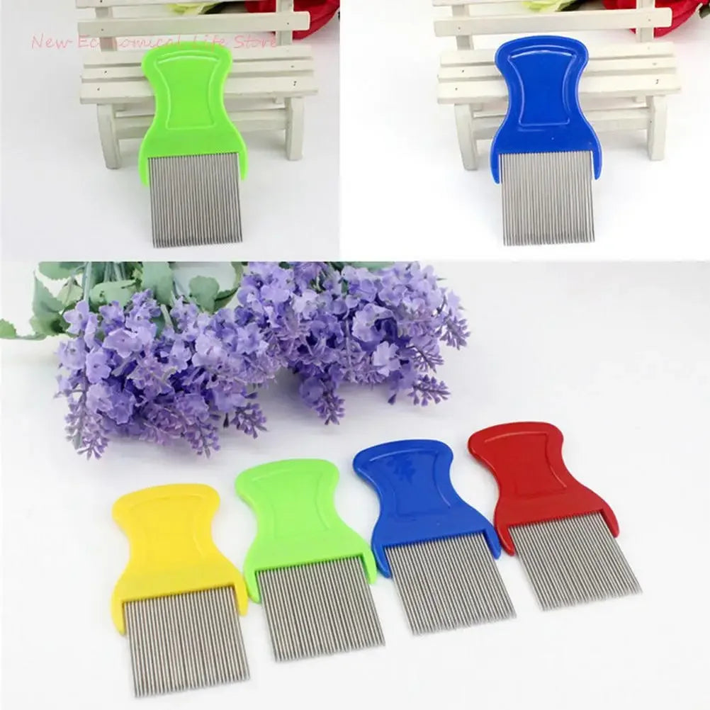 Stainless Steel Dog Cat Pets Comb Grooming Brushes Cheopis Cootie Anoplura Flea Lice Random Color