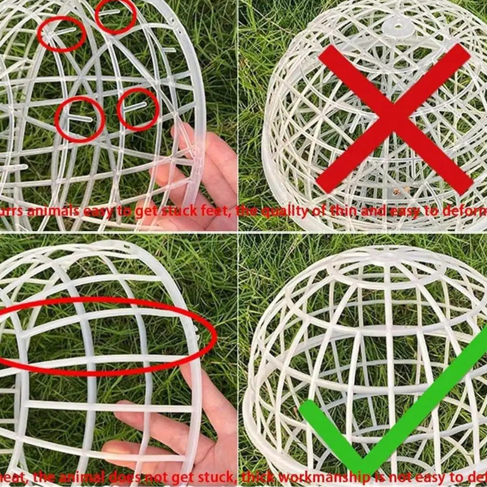 3Pieces Chicken Ball Cage PVC Movable Spherical Chicken Cage Round Rabbit Cage Can Roll And Walk To Feed Free Range Chicken Cage
