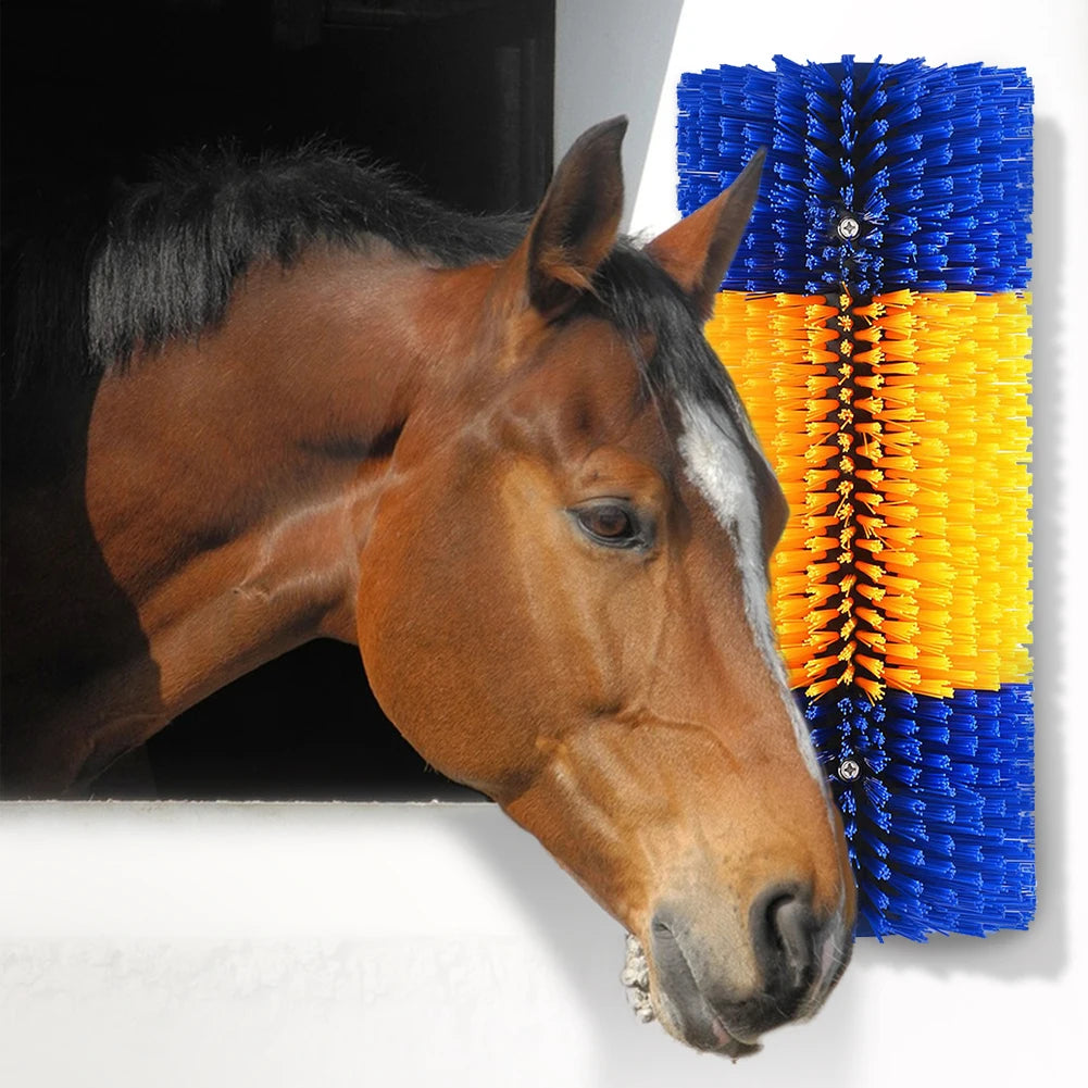 Massage Grooming Brush Relieve Itching on The Back of Livestock Cow Brush Livestock Scratching Brush for Horse Cattle Sheep