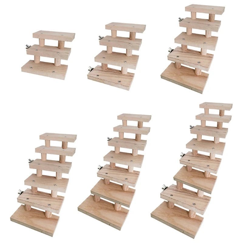 Ferret Hamster Small Animals Parrot Perch Climbing Stairs Exercise Toys Ladder Bridge Hamster Chew