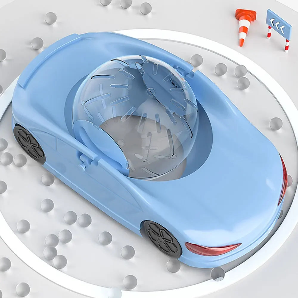 Hamster Exercise Wheel Hamster Toy Car Funny Detachable Lightweight Clear Ball
