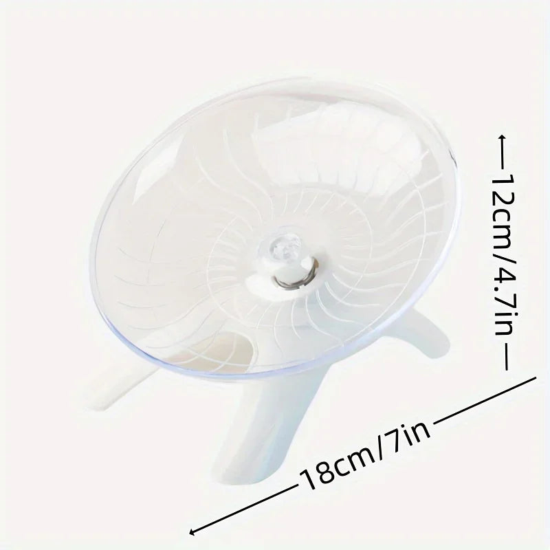 Silent Hamster Running Wheel Quiet Exercise Saucer for Small Pets Durable Non-Slip Rotating Disc for Hamsters Mice Hedgehogs, Gerbils, , Guinea Pigs, Rats , Parrots