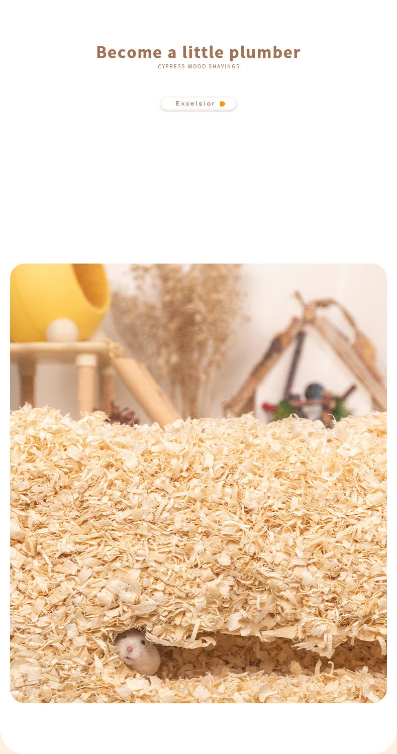 1/1.5kg Hamster Sawdust Poplar Wood Shavings Bedding Hedgehog Breathable Deodorant Wood Chips Summer Landscaping Supplies