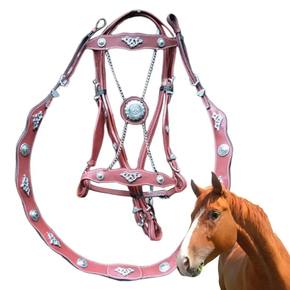 PU Horse Lead Rope Strap Adjustable Equestrian Rein Racing Halters Swivel Buckle Ponies With Metal Buckle Leading Rope