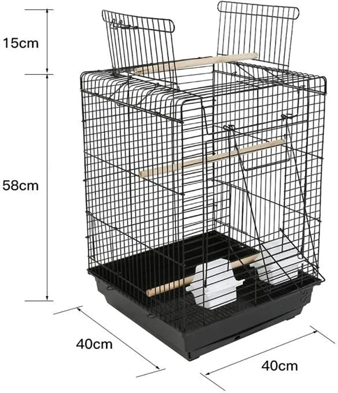 Flight Cage Large Bird Breeding Pigeon Parrot Nest Pendant Acrylic Parrot Supplies Pet Bird Cage Top Opening