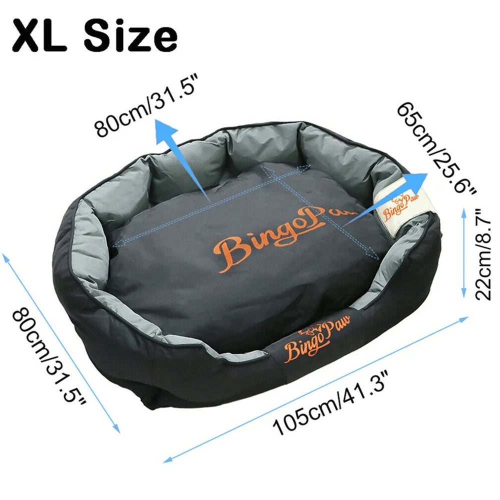 Waterproof XXL XL L Orthopedic Sofa Dog Bed Washable Basket Cushion Removable for Small Medium Large Dog