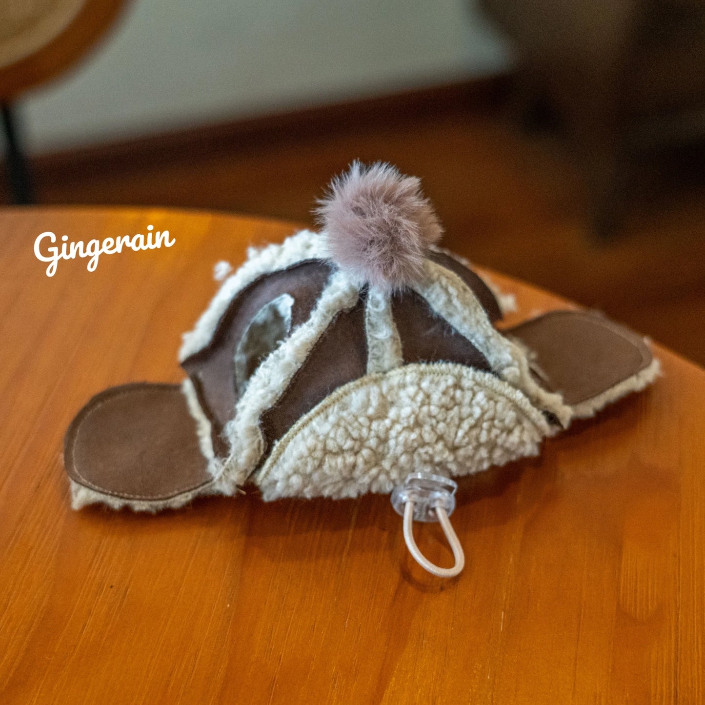 Devon Rex Cat Kittens Hats Sphynx Sheepskin Helmet Camo Fleece Hat Winter Warm Adjustable Hats With Hole