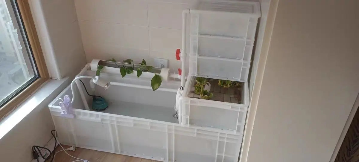 Tank-free fish tank swamp turtle tank raising turnover box filter mixed ecological tank changing water raising turtle box large