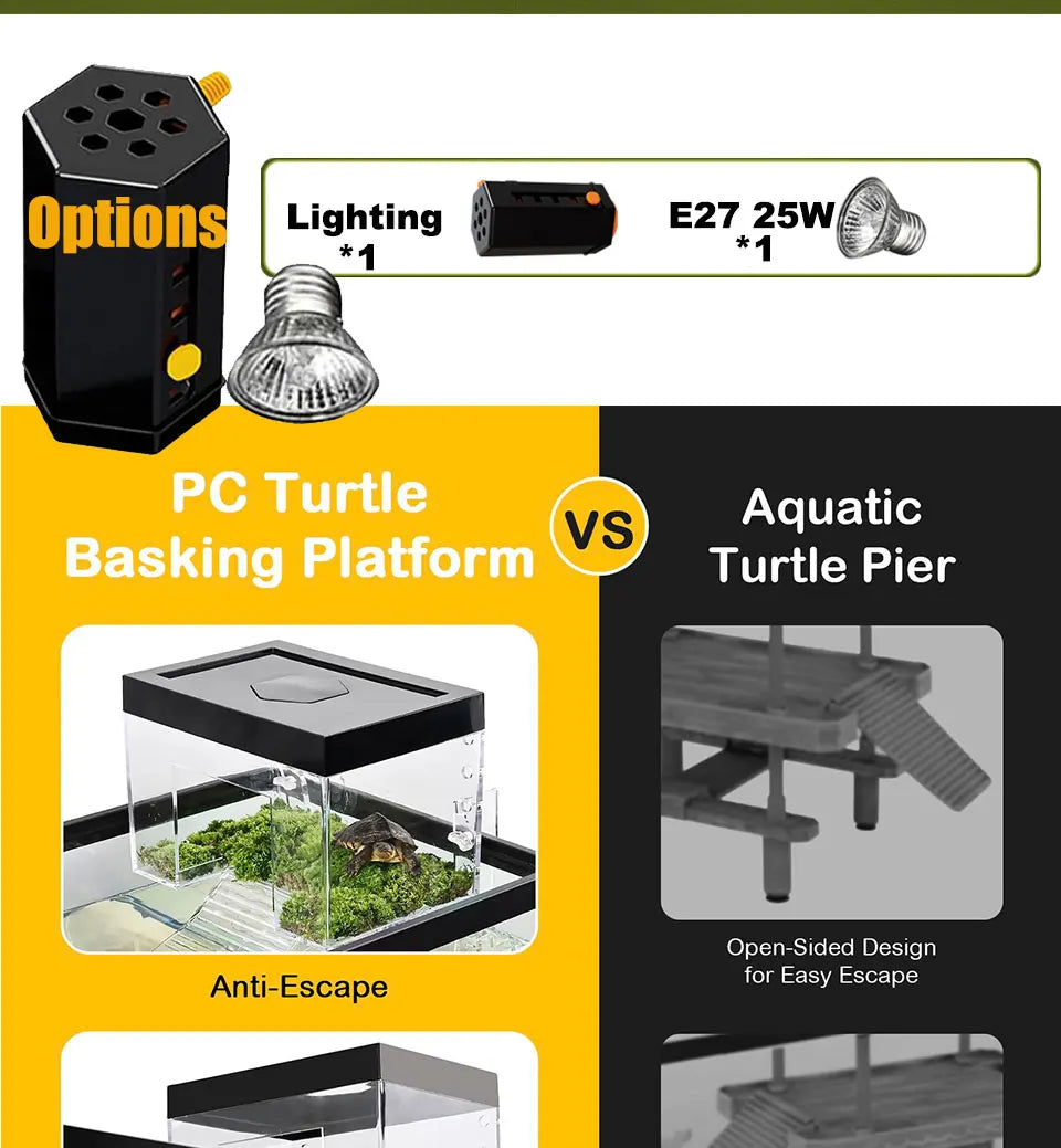 Turtle Sunbathing Room Turtle Tank Climbing Platform Aquarium Floating Island Deep-water Turtle Tank Special Climbing Platform