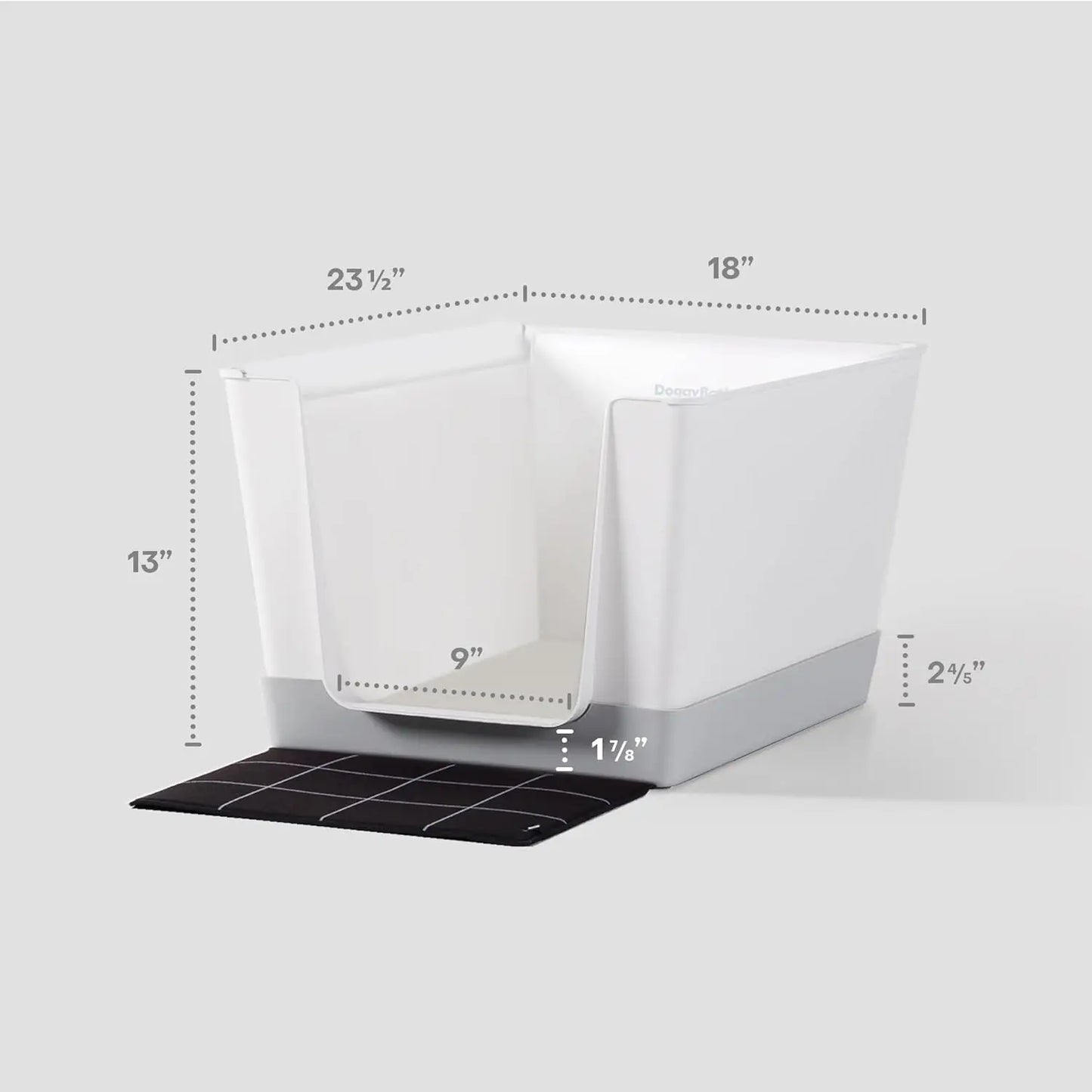 Indoor Dog Toilet Solution - No Mess and Splash Guard - Potty Training Pad Holder