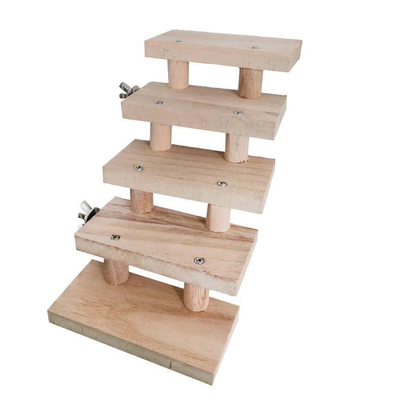 Ferret Hamster Small Animals Parrot Perch Climbing Stairs Exercise Toys Ladder Bridge Hamster Chew
