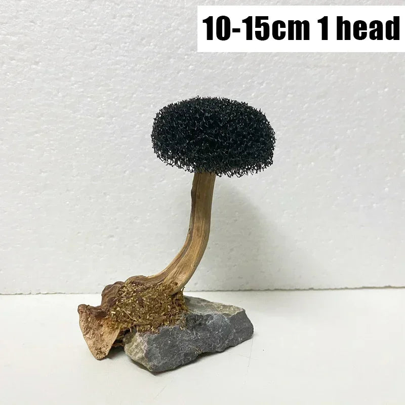 Fish Tank Plant Moss Tree Decoration Wood Plant Root Driftwood Aquatic Grass Aquarium Accessories without Moss