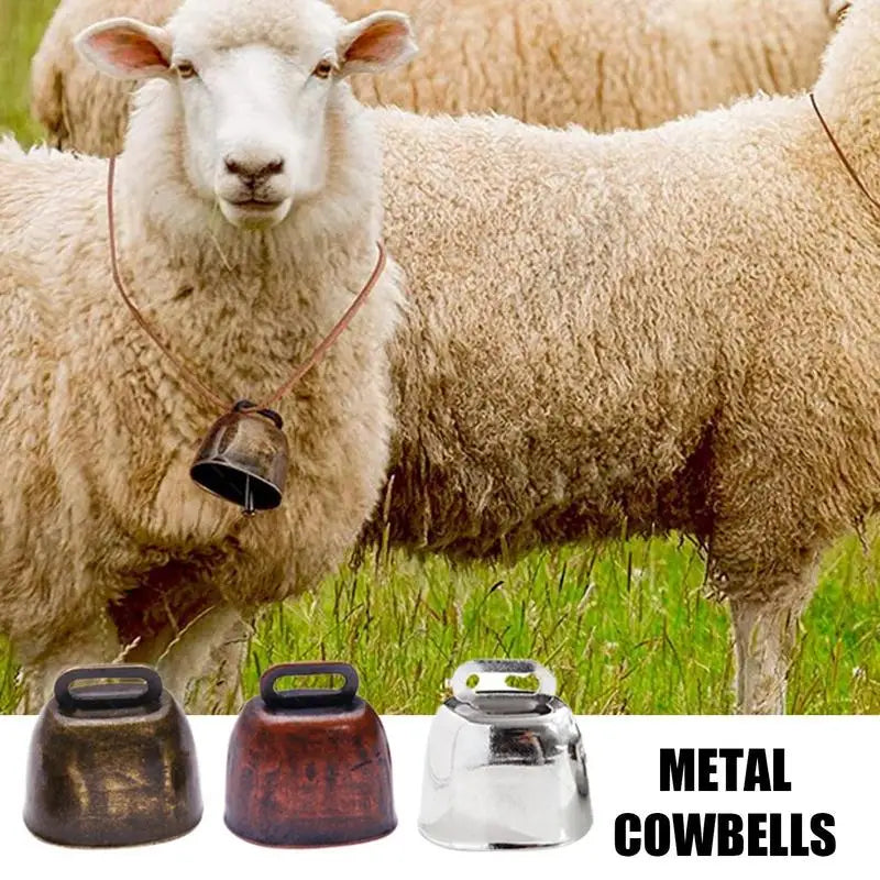 Farm Cow Grazing Bell Sheep Horse Goat Anti Lost Metal Bell Anti Theft Louder Bell Livestock Equipment Farm Animal Supplies