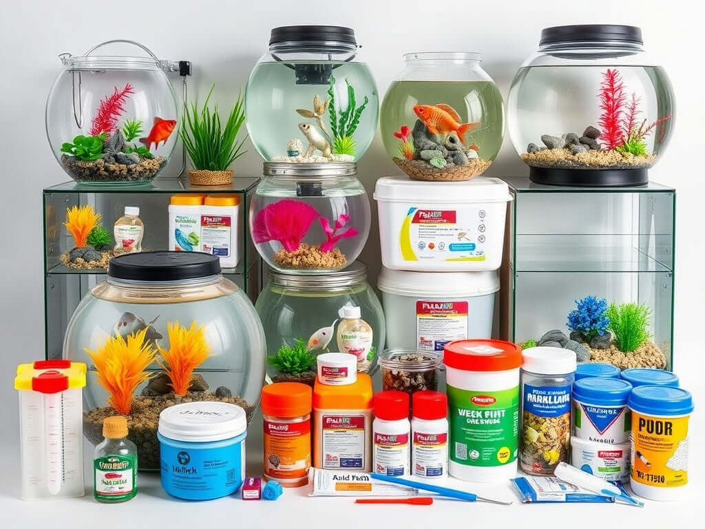 Fish Bowls and Fish Supplies