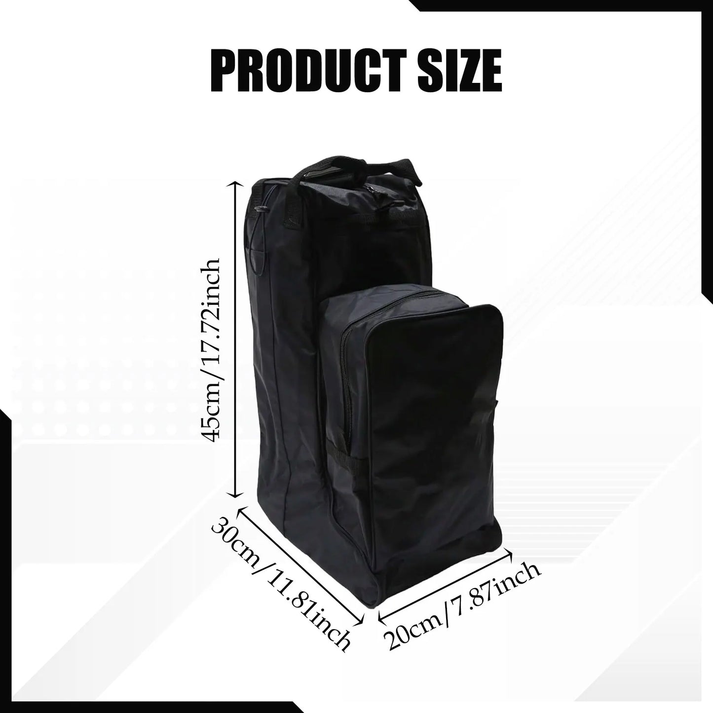 Equestrian Pack Equipment Protection for Horse Riding Tall Boot Bag Carry Pouch for Horsewhip Competition Knight Boots Tour Trip