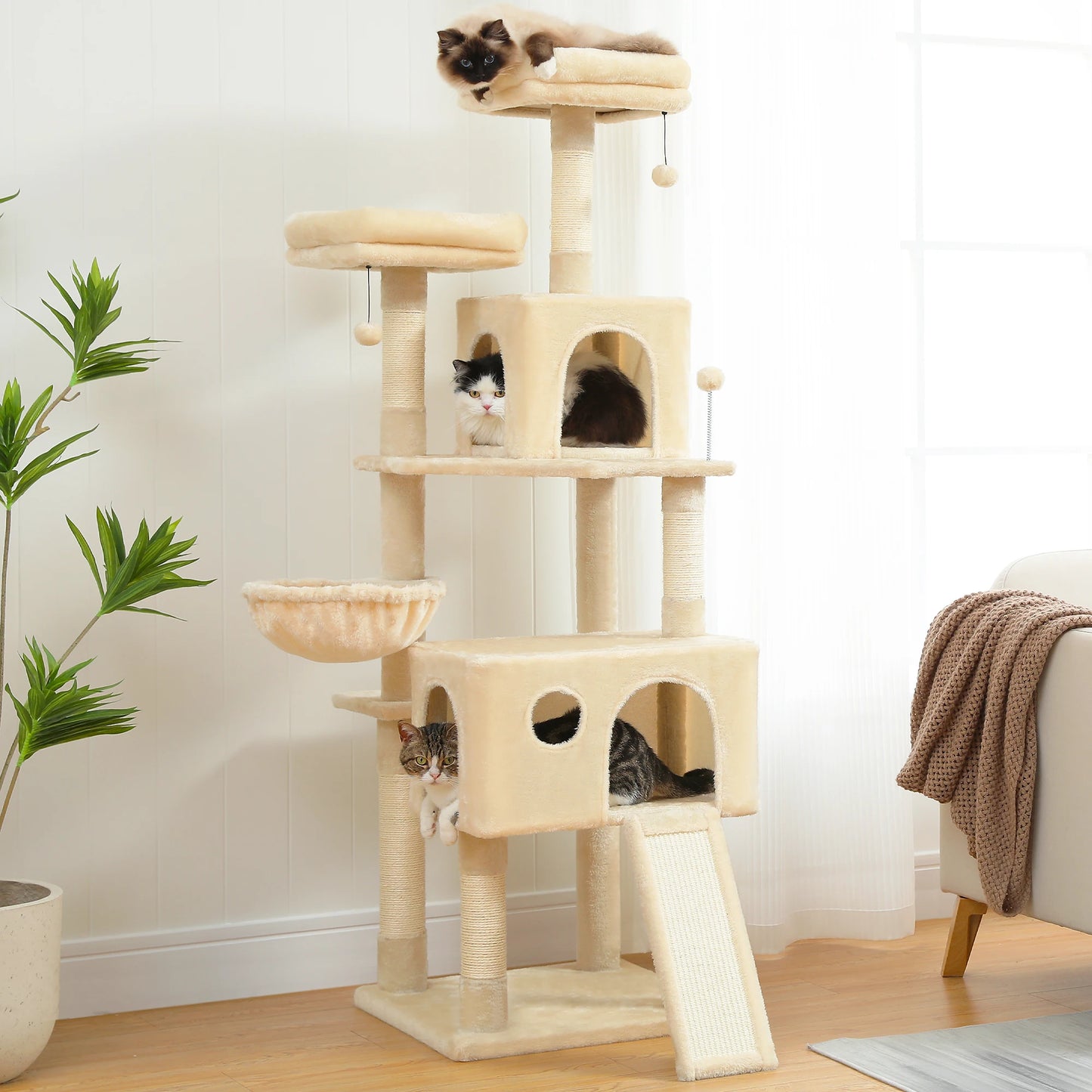 Multi-Level Cat Tree Tower Climb Furniture Scratching Post for Indoor House Pet Supplies  Cozy Condo Toy Cozy Condo