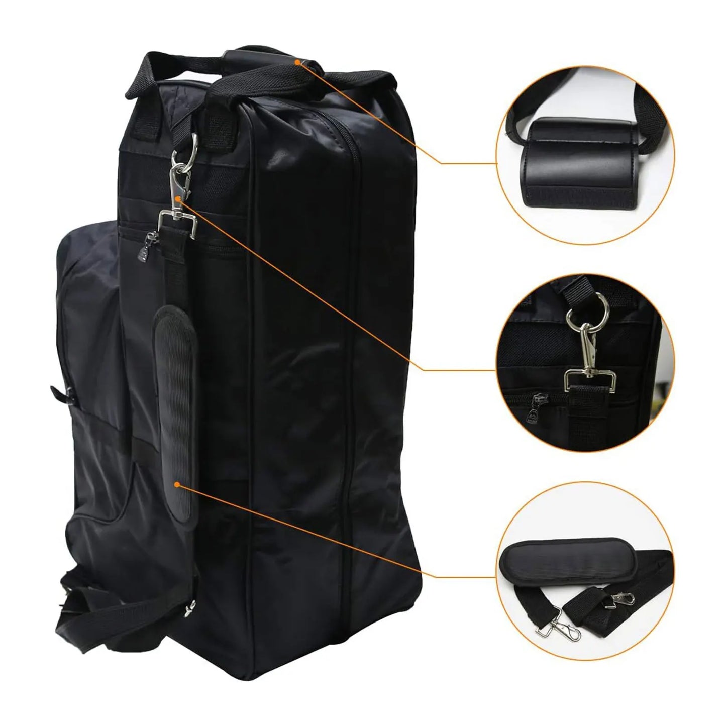 Equestrian Pack Equipment Protection for Horse Riding Tall Boot Bag Carry Pouch for Horsewhip Competition Knight Boots Tour Trip