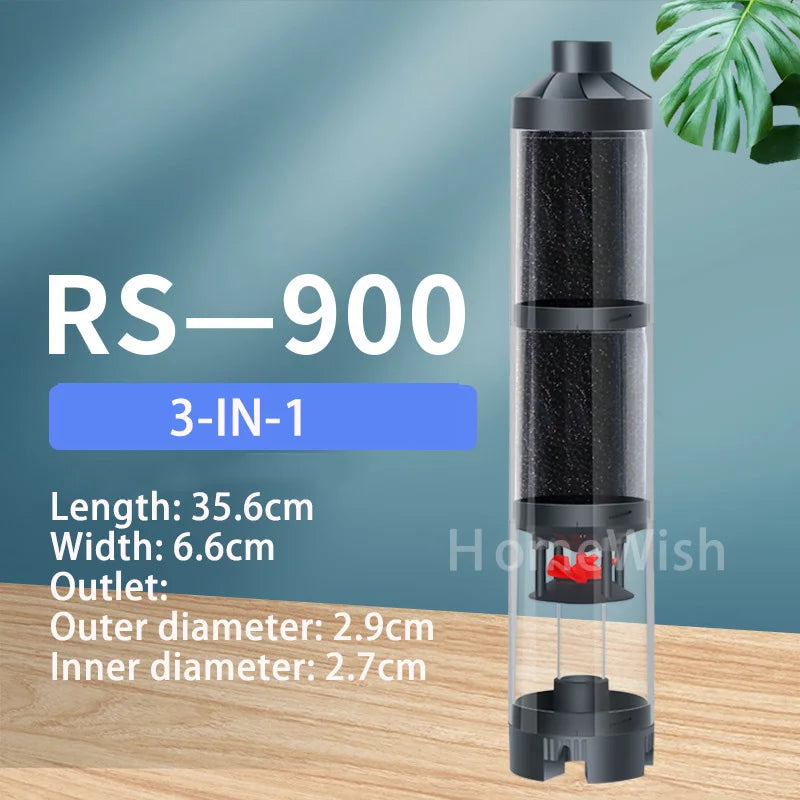 Quiet Fish Tank Built-in Water Filter Circulating Pump Fecal Separation Collector Oxygenation Pump Aquarium Pumping 110V 220V