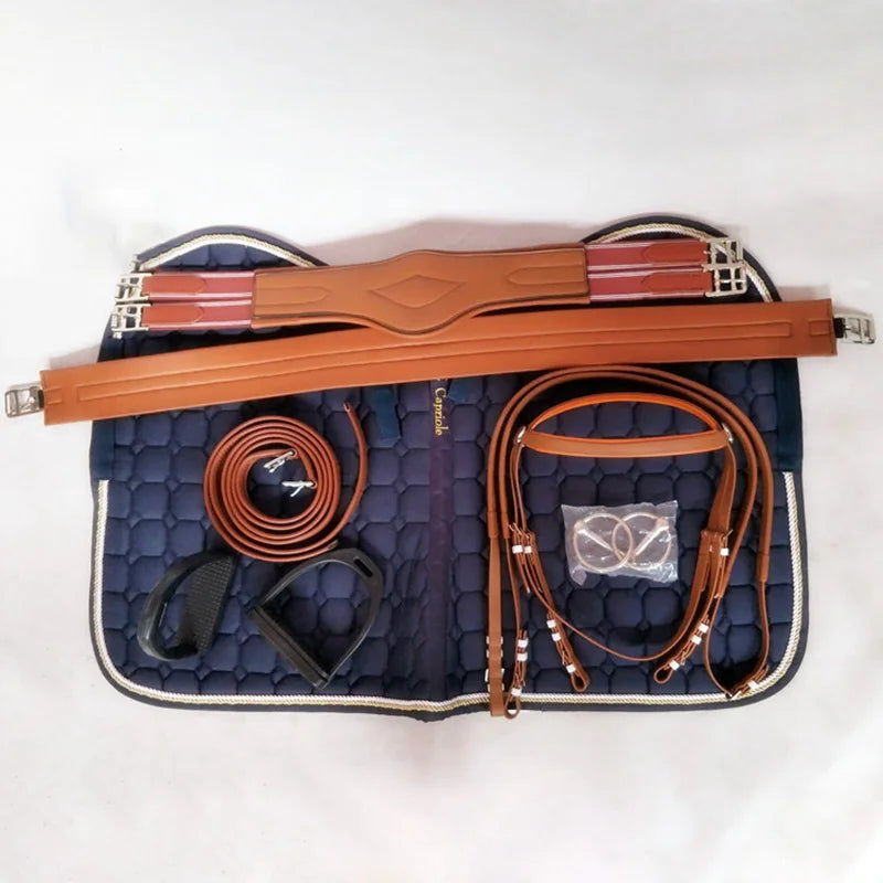 New Integrated Saddle Double Belly Large Pony Horse Riding Special Saddle