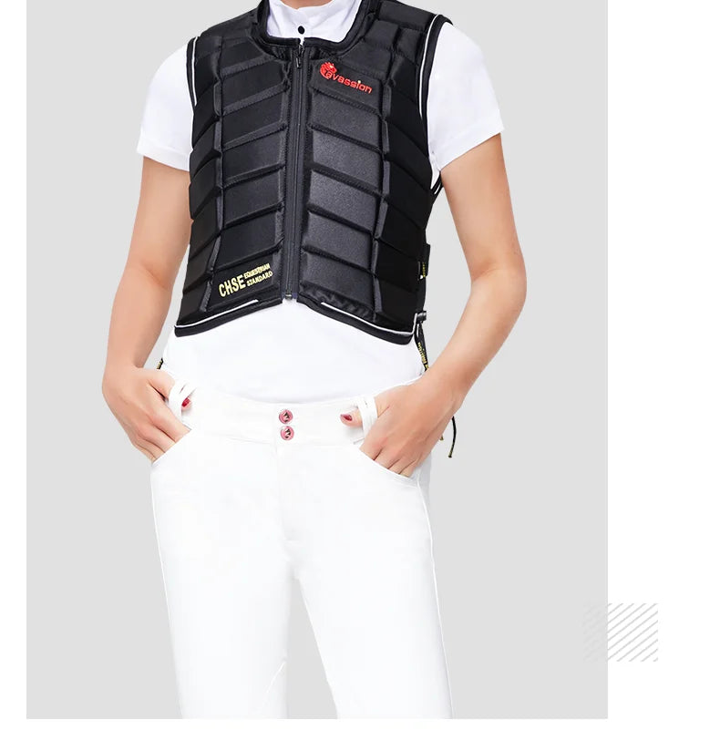 Cavesson Protective vest Thickened equestrian armor Equestrian riding safety body protector horse riding vest equestrian body armor