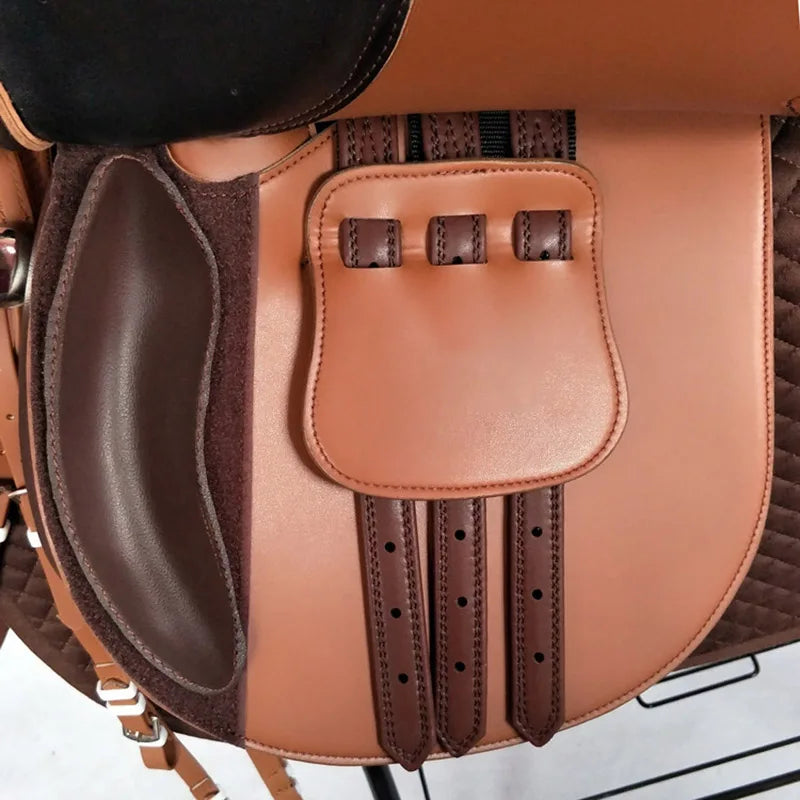 New Integrated Saddle Double Belly Large Pony Horse Riding Special Saddle