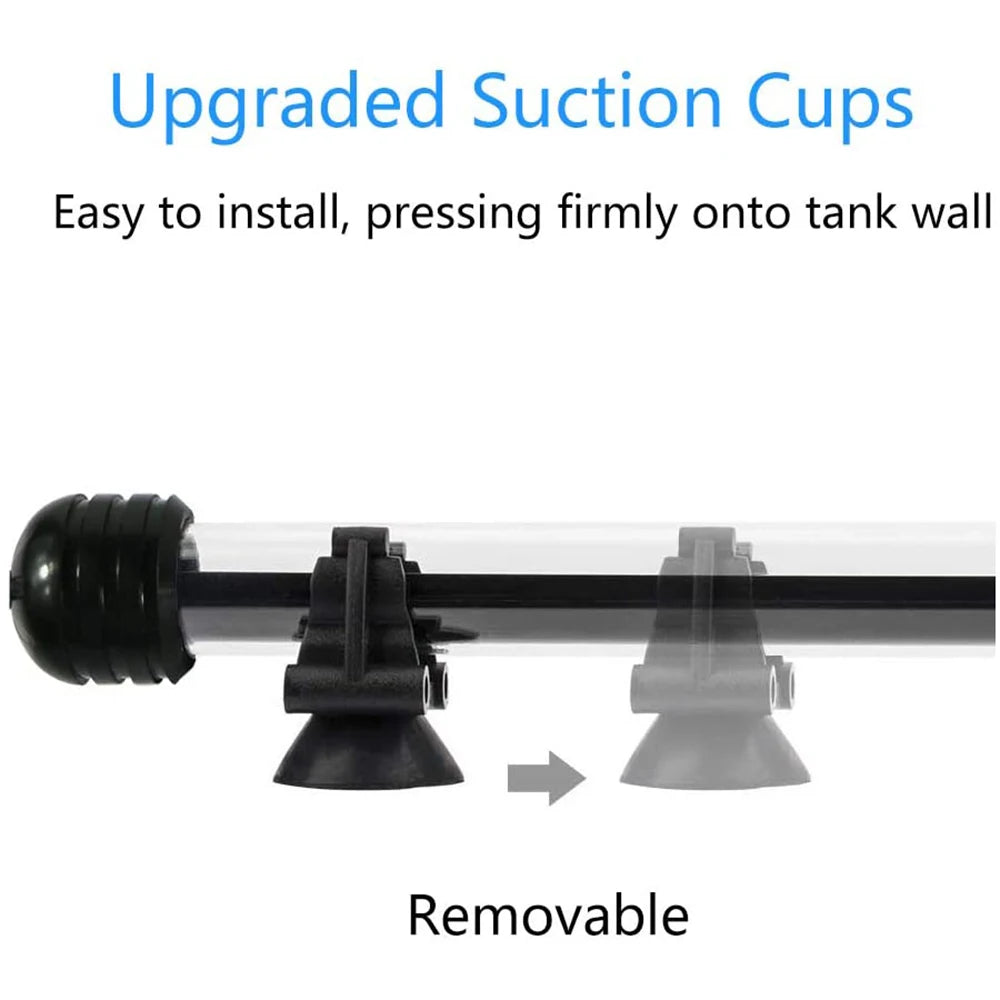 LED Aquarium Lights Waterproof Fish Tank Light Submersible Underwater Clip Lamp Aquatic Decor lamp with Timer Auto On/Off D30