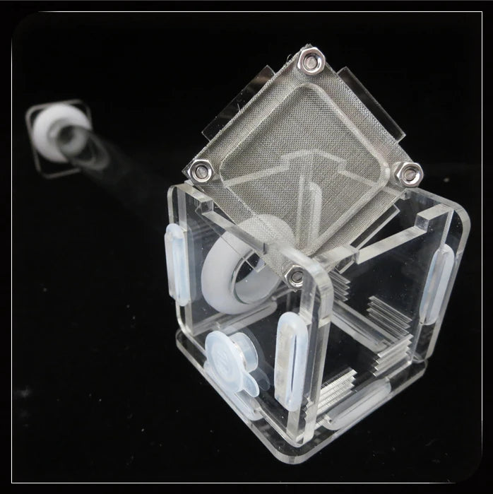 DIY Various Size Ant Farm Bamboo Tube Nest with Feeding Area Pet Anthill Workshop Queen Ant Breeding Nest Ant House Nest Bracket