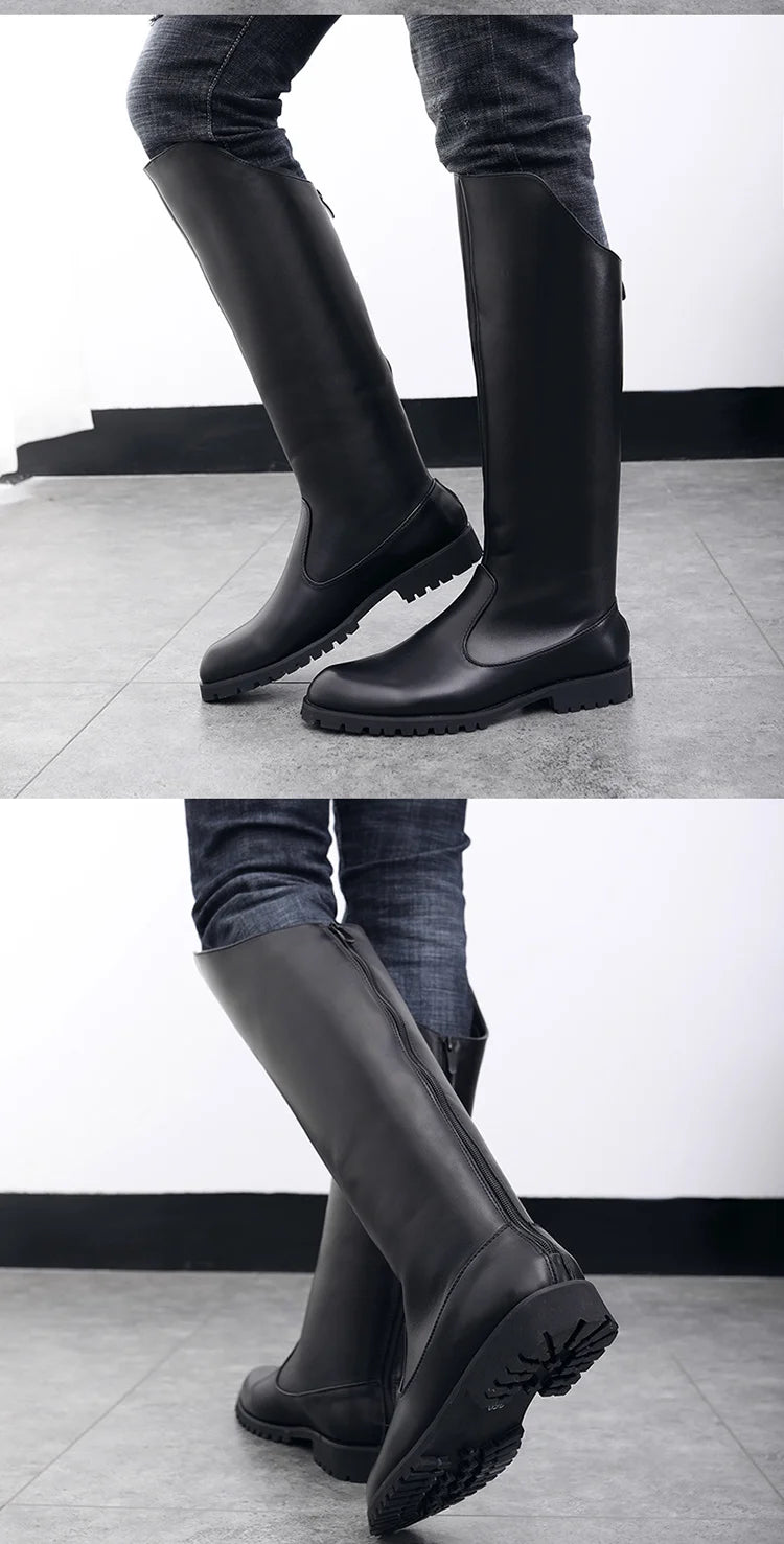 Horse Riding Boots Male Microfiber Leather Rider Boots Equestrian Equipment Boots For Summer Winter Outdoor Sports