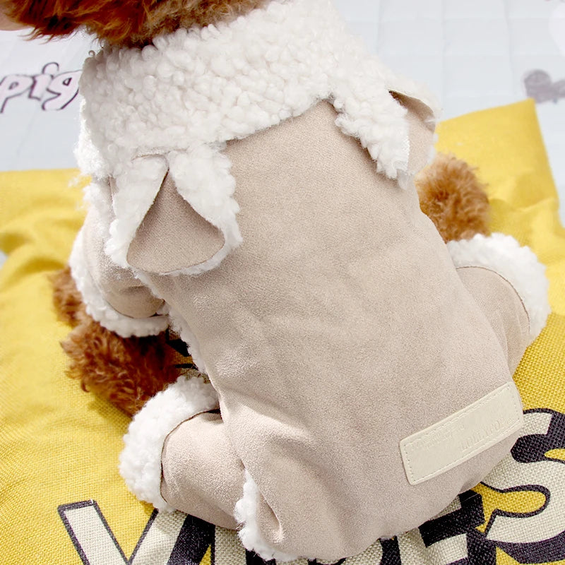 Thicken Pet Clothing Winter Dog Clothes Puppy Outfit Small Dog Jumpsuit Coat Jacket Poodle Pomeranian Schnauzer