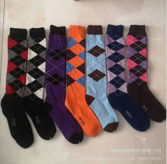 Special equestrian socks men and women Knight long socks random delivery blue series Knight long socks