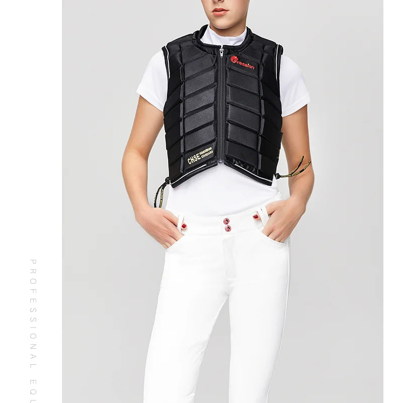 Cavesson Protective vest Thickened equestrian armor Equestrian riding safety body protector horse riding vest equestrian body armor
