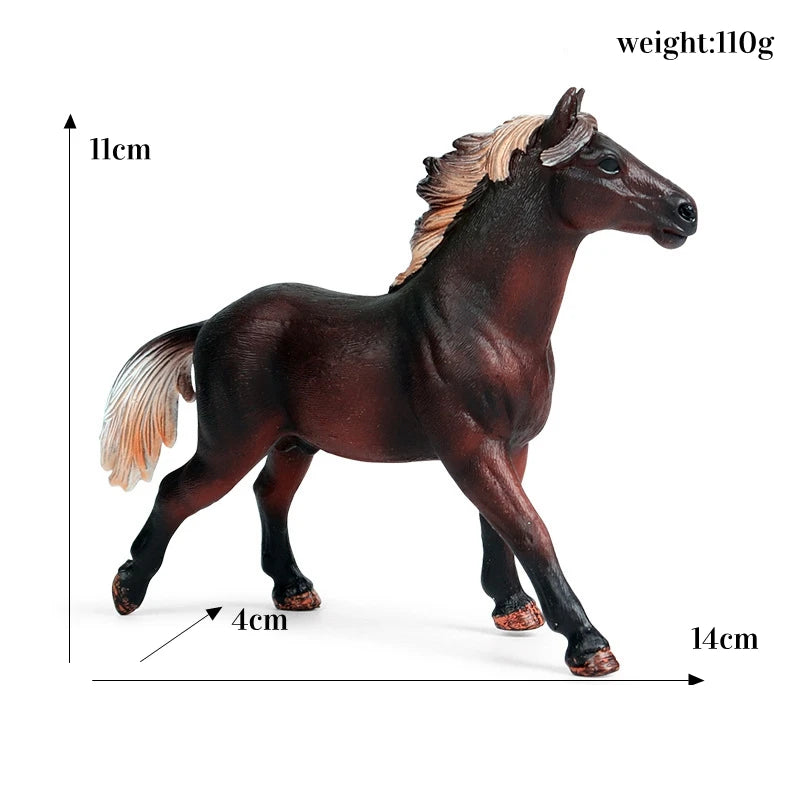 Miniature Horse Cowboy Stud Farm Stable Horseman Action Figures Animal Model Appaloosa Harvard Hannover Clydesdale Quarter Horse and more