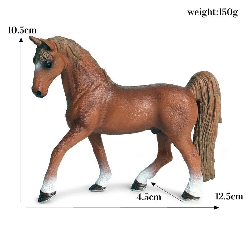 Miniature Horse Cowboy Stud Farm Stable Horseman Action Figures Animal Model Appaloosa Harvard Hannover Clydesdale Quarter Horse and more