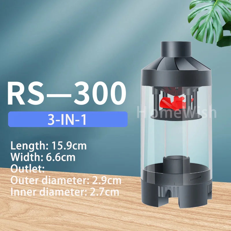 Quiet Fish Tank Built-in Water Filter Circulating Pump Fecal Separation Collector Oxygenation Pump Aquarium Pumping 110V 220V