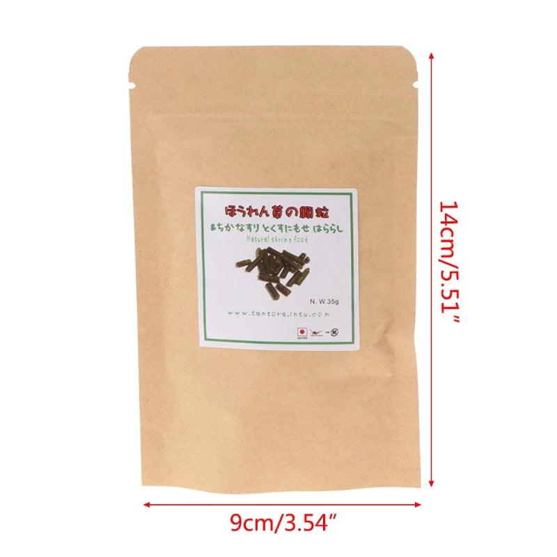 Hottest 35g Crystal Red Shrimp Food Natural Spinach Mixed Ingredient Aquarium Fish Tank