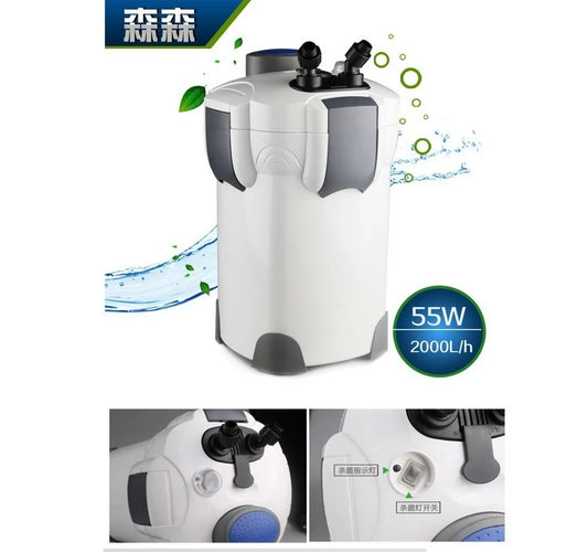 sunsun HW-304B hw 304B canister external filter, 2000L/H, 9w UV inside, for marine reef coral Aquarium Fish Tank, easy clean