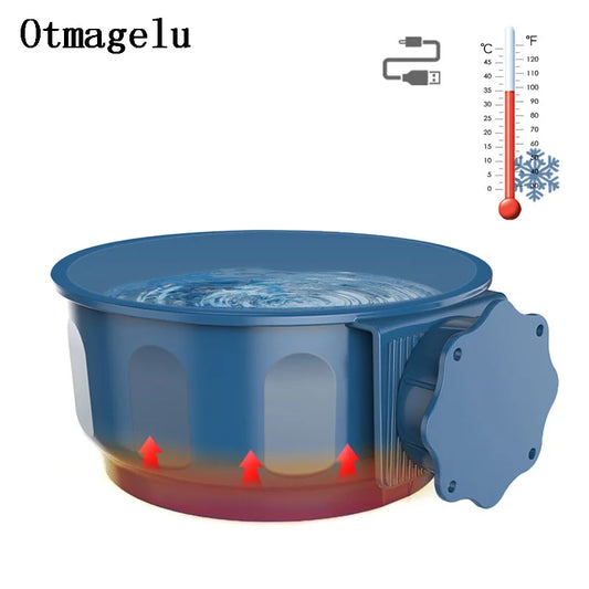 Winter Heating Suspended Pet Feeder Crate Bowl For Puppies Dogs Cat's Bowls Food Water Insulated Bowl Food Container For Cage