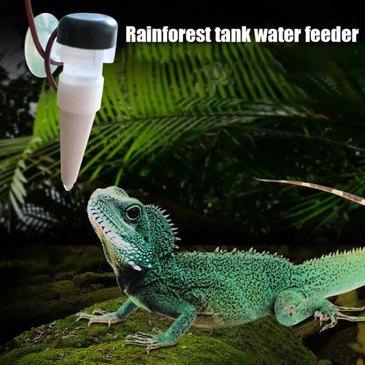 Chameleon Water Drinker Rainforest Cylinder Reptile Humidifier Flower Automatic Watering Sprinkler