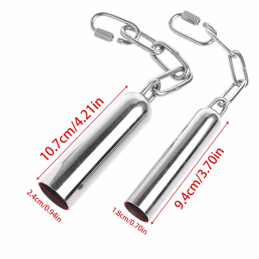 Pet Bird Stainless Steel Bell Toys Chew Parrot Hanging Swing Cockatiel Parakeet