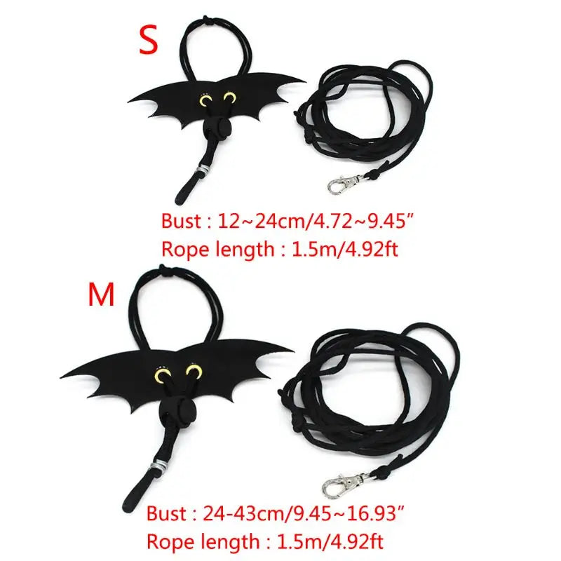 Pet Iguana Adjustable Wing Style Harness Climbing Rope Belt Small Lizard Reptile Imitation Leather Traction Leash