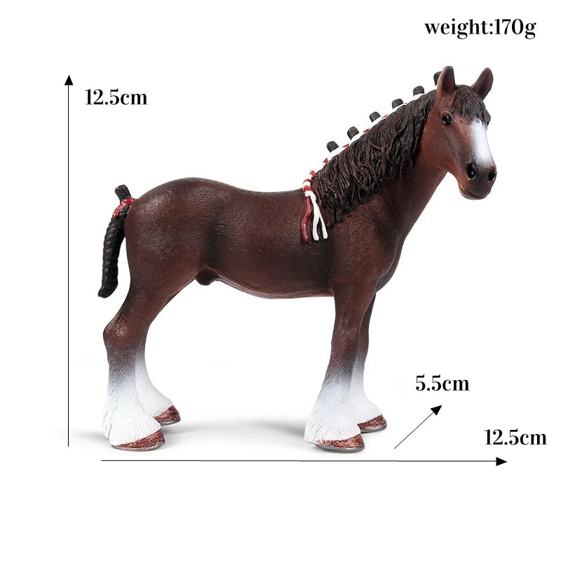 Miniature Horse Cowboy Stud Farm Stable Horseman Action Figures Animal Model Appaloosa Harvard Hannover Clydesdale Quarter Horse and more