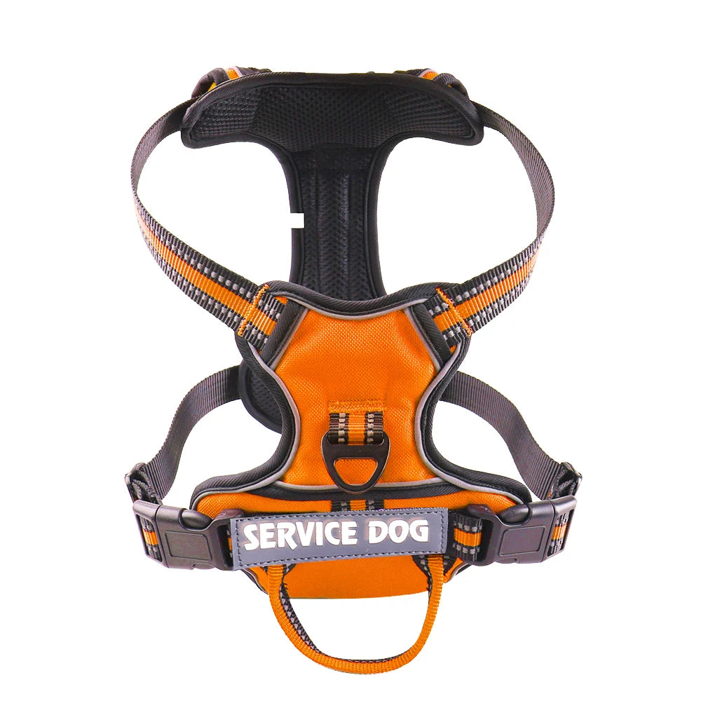 Nylon Dog Harness Vest Reflective Dog Harness Personalized Breathable Adjustable Pet Harness Leash For Small Medium Large sizes